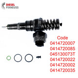 4x Pumpe düse Bosch 038130073F 045130073T AUDI VW SKODA SEAT 1.9 TDI 0414720007