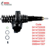 4x Bosch Injektor PumpeDüse Einheit PDE 0414720039 038130073AL VAG 1,9TDi ASZ ARL