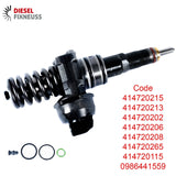 4x VW 1.9 TDi Bnv Axr Bjb Bkc Axb Axc Pumpe Düse Einheit 038130079GX 038130073AG
