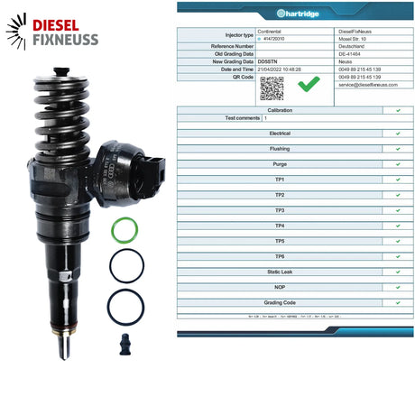 Pumpedüse Einspritzdüse Injektor VW T5 BNZ 2.5 TDI 070130073R 0414720310