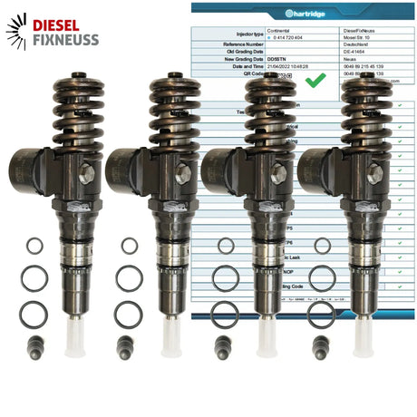 4x VW 2.0 TDi 103KW BKD BLB BVG BRF Pumpedüse Element 03G130073G