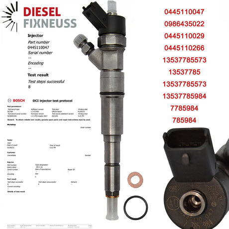 6x Einspritzdüse Injektor BMW E39 530d X530D 730d 0445110047 7785984 BOSCH