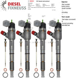4x Einspritzdüse 0445110351 55219886 95517513 0986435204 BOSCH FIAT 1.3 D