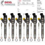 6x Injektor BMW xdrive X3 F10 F11 520d 530d 320d 330d 0445110382