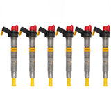 6x BMW Diesel Injectors (0445116024) - Compatible with BMW 525d, 530d, X5, X6, 3.0d and many other models including E60, E90, F10 series. Includes O-rings and BOSCH test report. Fits 2.0D (120KW/163PS, 130KW/177PS) and 3.0D (150KW/204PS, 170KW/231PS, 180KW/245PS) engines.