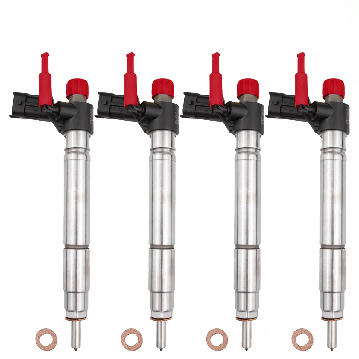 4x 0445116043 Einspritzdüse Jaguar XF I Land Rover Freelander 2 DW12BTED4 L359 2.2
