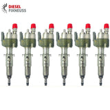 6x Fuel Injector BMW 1/3/5 Series | Part No: 13537589048-01/13537565138 Benzin | Compatible with N45/N43/N53 Engines | Includes Copper Ring, O-Ring, Test Report | 1-Year Unlimited Mileage Warranty