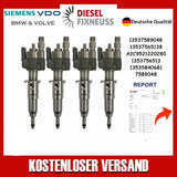 4x Fuel Injector BMW 1/3/5 Series | Part No: 13537589048-03/13537565138 Benzin | Compatible with N45/N43/N53 Engines | Includes Copper Ring, O-Ring, Test Report