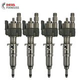 4x Fuel Injector BMW 1/3/5 Series | Part No: 13537589048-03/13537565138 Benzin | Compatible with N45/N43/N53 Engines | Includes Copper Ring, O-Ring, Test Report | 1-Year Unlimited Mileage Warranty