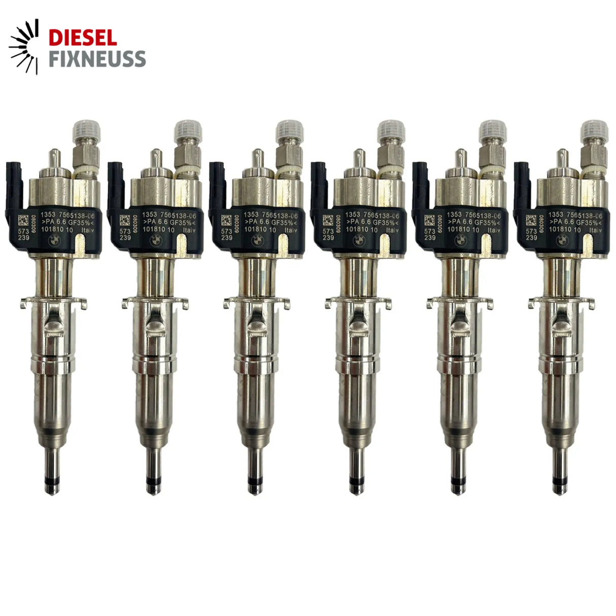 6x Fuel Injector BMW 1/3/5 Series | Part No: 13537589048-06/13537565138 Benzin | Compatible with N45/N43/N53 Engines | Includes Copper Ring, O-Ring, Test Report | 1-Year Unlimited Mileage Warranty