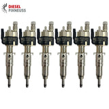 6x Fuel Injector BMW 1/3/5 Series | Part No: 13537589048-06/13537565138 Benzin | Compatible with N45/N43/N53 Engines | Includes Copper Ring, O-Ring, Test Report | 1-Year Unlimited Mileage Warranty