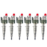 6x Fuel Injector BMW 1/3/5 Series | Part No: 13537589048-08/13537565138 Benzin | Compatible with N45/N43/N53 Engines | Includes Copper Ring, O-Ring, Test Report | 1-Year Unlimited Mileage Warranty