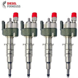 4x Fuel Injector BMW 1/3/5 Series | Part No: 13537589048-08/13537565138 Benzin | Compatible with N45/N43/N53 Engines | Includes Copper Ring, O-Ring, Test Report | 1-Year Unlimited Mileage Warranty