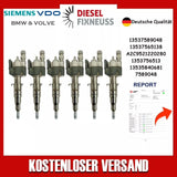 6x Einspritzdüse Einspritzventil VDO 13537589048 13537565138-10 N53 BMW Benzin