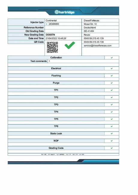 Citroen Peugeot Ford 2.0 HDi TDC Einspritzdüse 9674984080 28388960 28319895 