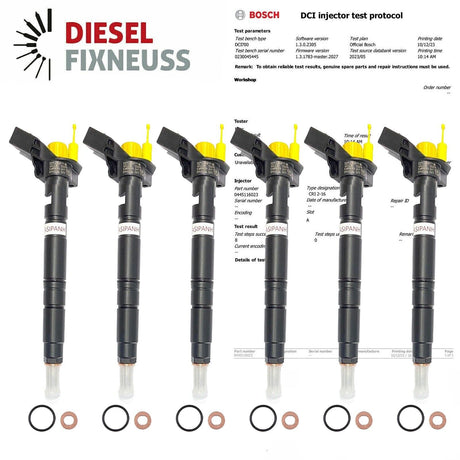 Audi 6 x 0445116022 059130277AM 0445116015 VW 2,7- 3.0 TDI Einspritzdüsen