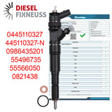 Injektor Einspritzdüse Bosch Opel Astra Cascada Insignia Zafira 0445110327