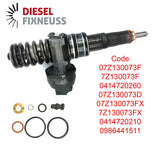 5x BOSCH Pumpe-Düse-Einheit - VW T5 - Tourareg 2.5 TDI - 0414720210 Injektor