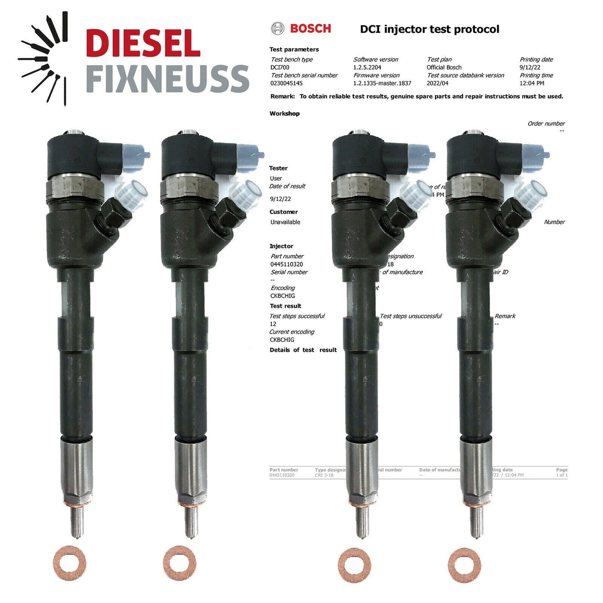4x EINSPRITZDÜSE Hyundai Accent i20 i30 ix20 66Kw 81Kw 85Kw 94Kw 0445110320