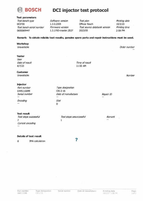 EINSPRITZDÜSE INJEKTOR MERCEDES-BENZ C-KLASSE E-KLASSE A6110700987 / 0445110072