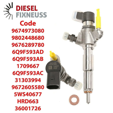 4x Einspritzdüse 1,6hdi 9802448680 Ford Volvo Peugeot Mazda 9674973080