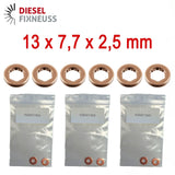 6x Kupfer Injektor Dichtring 13x7,7x2,5 mm – Injektor Dichtung