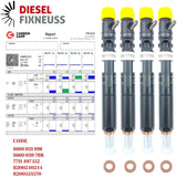 4x Einspritzdüse Renault Mk2 1.5D Delphi EJBR01401Z EJBR01701Z EJBR02101Z