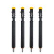 4x Delphi EJBR04501D fuel injectors for SsangYong 2.0 XDi engines, incl. test report. Compatible with Actyon, Kyron, and Rexton models (2005–2015). OE ref: A6640170121.