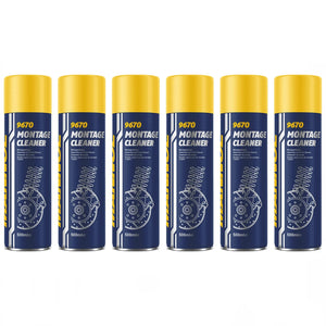 MANNOL 9670 Nettoyant de montage en spray, nettoyant freins, nettoyant universel, 6x 500ml